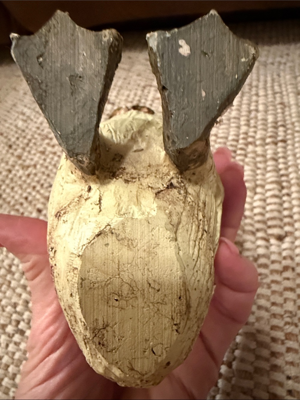 Christmas Goose Duck Vintage Rustic (Wood Look) Handmade Resin Figurine - Picture 5 of 5